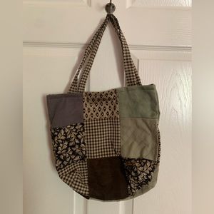 Handmade patchwork tote bag